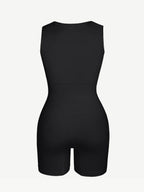 Square Neck Waist and Belly Shaping Jumpsuit