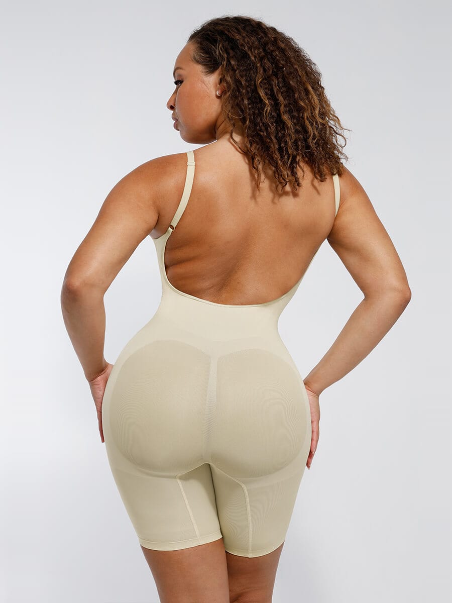Low Back Mid Thigh Bodysuit - Auxieswear