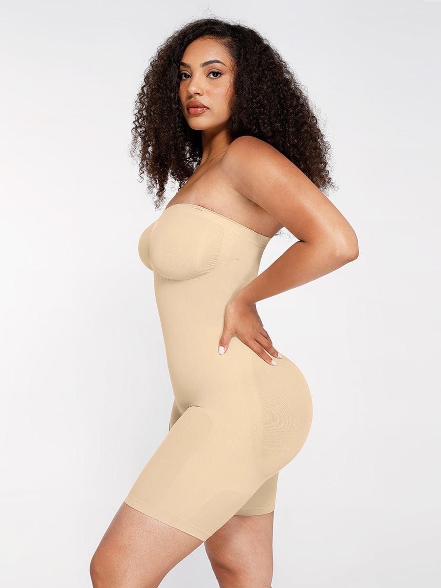 Strapless Tummy & Butt Control Body Shaper