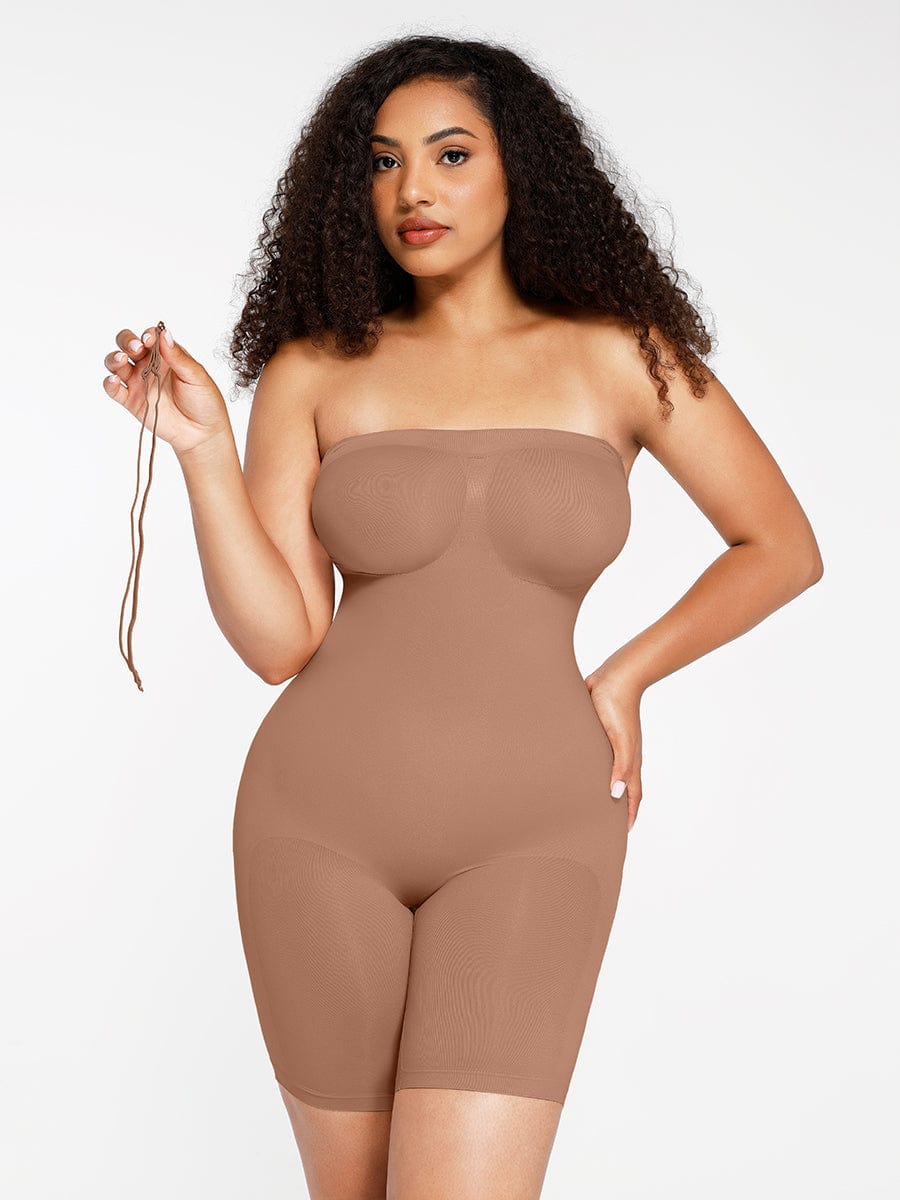 Strapless Tummy & Butt Control Body Shaper
