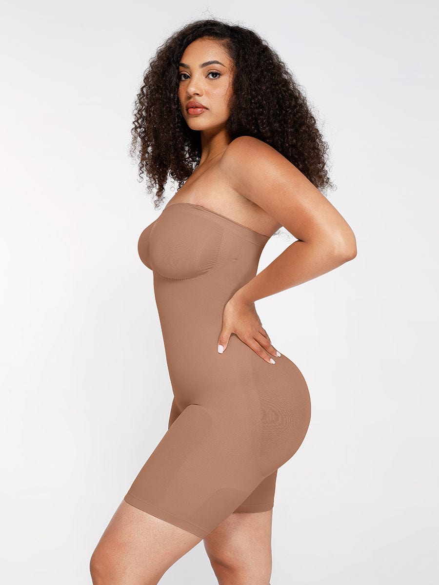 Strapless Tummy & Butt Control Body Shaper
