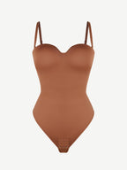 Waist & Abdomen Shaping Bodysuit With Removable Straps