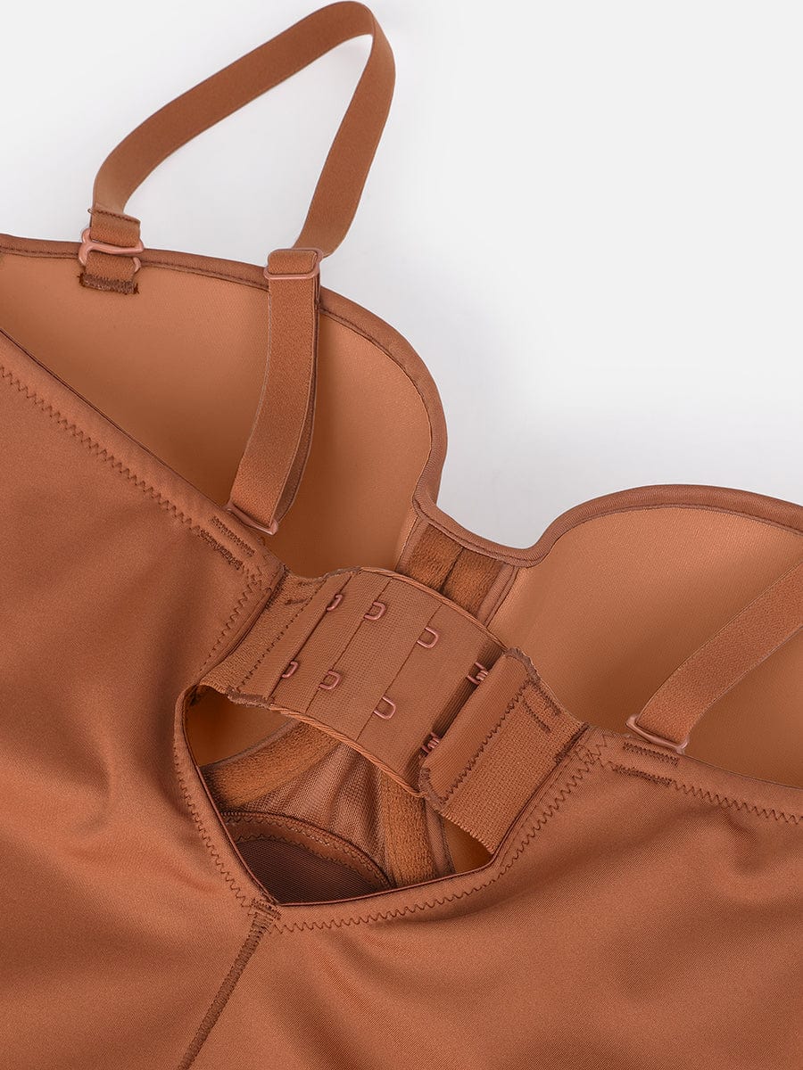 Waist & Abdomen Shaping Bodysuit With Removable Straps - Auxieswear