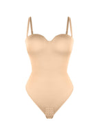 Waist & Abdomen Shaping Bodysuit With Removable Straps