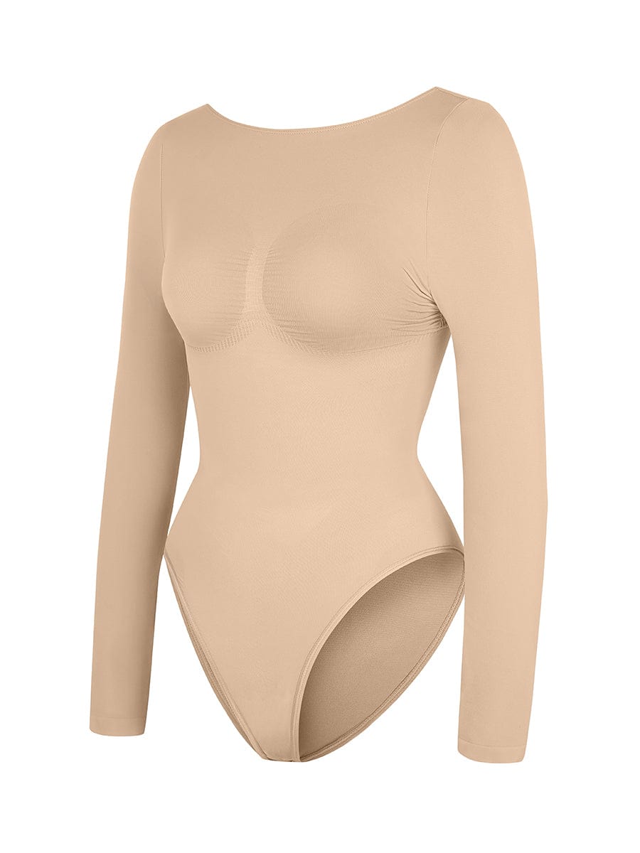 Long Sleeve Bust & Waist Support Bodysuit