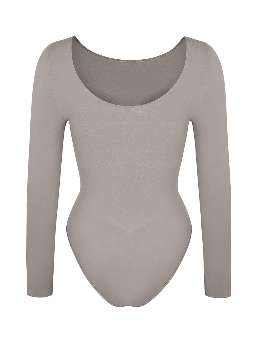 Long Sleeve Bust & Waist Support Bodysuit - Auxieswear