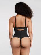 Waist & Abdomen Shaping Bodysuit With Removable Straps