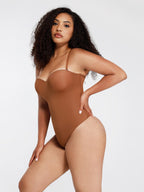 Waist & Abdomen Shaping Bodysuit With Removable Straps