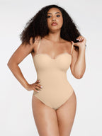 Waist & Abdomen Shaping Bodysuit With Removable Straps