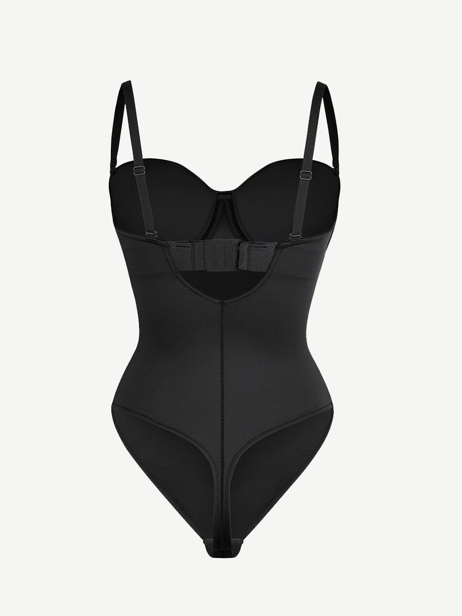 Waist & Abdomen Shaping Bodysuit With Removable Straps