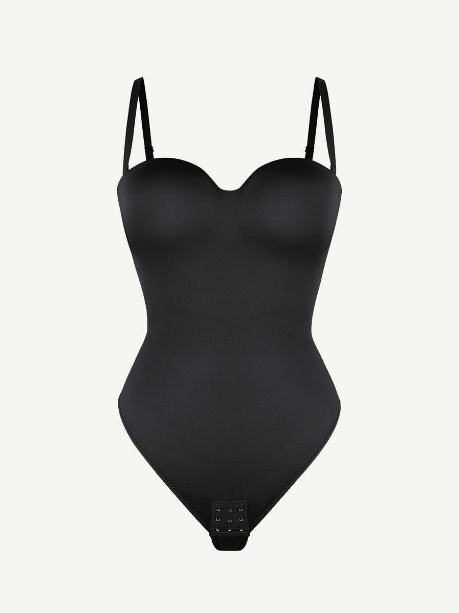 Waist & Abdomen Shaping Bodysuit With Removable Straps