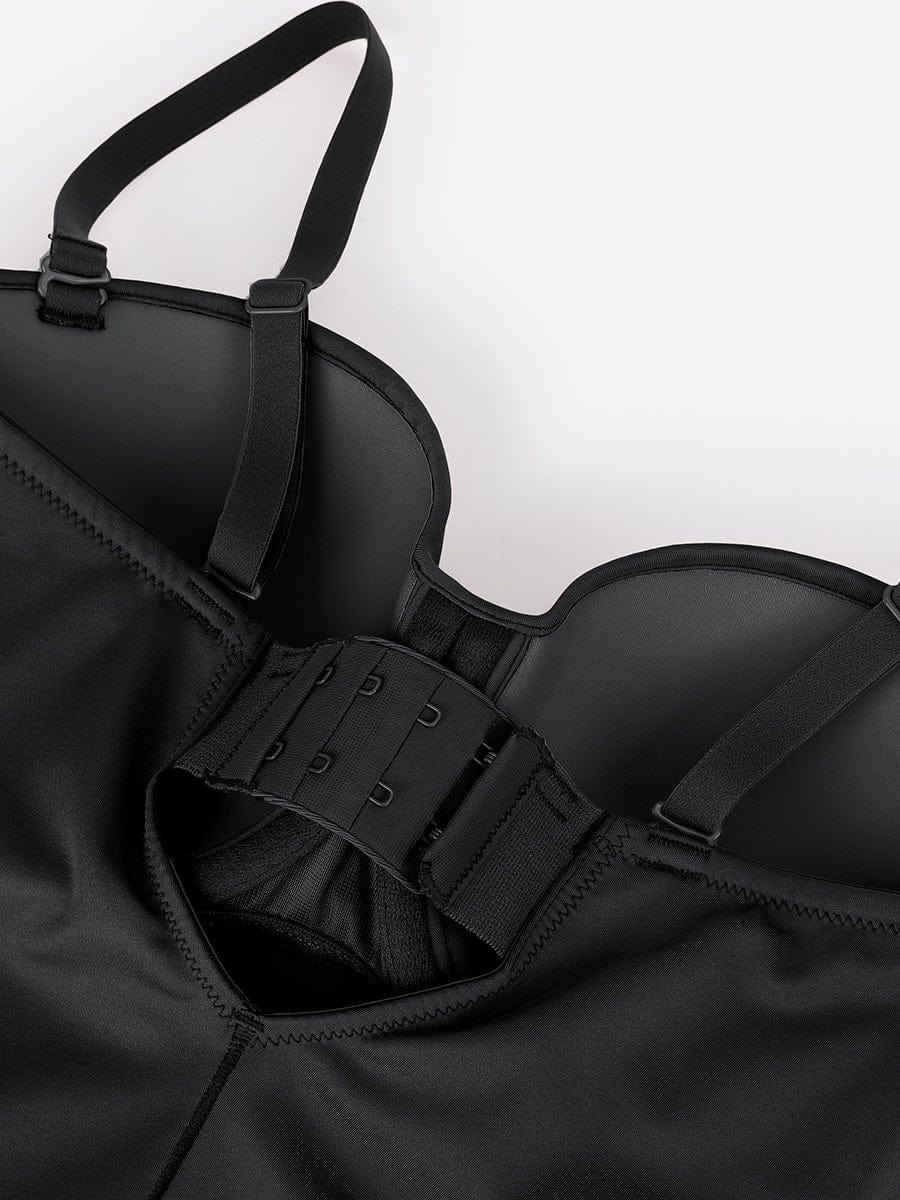 Waist & Abdomen Shaping Bodysuit With Removable Straps - Auxieswear