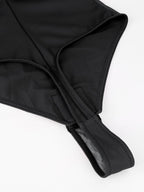 Waist & Abdomen Shaping Bodysuit With Removable Straps