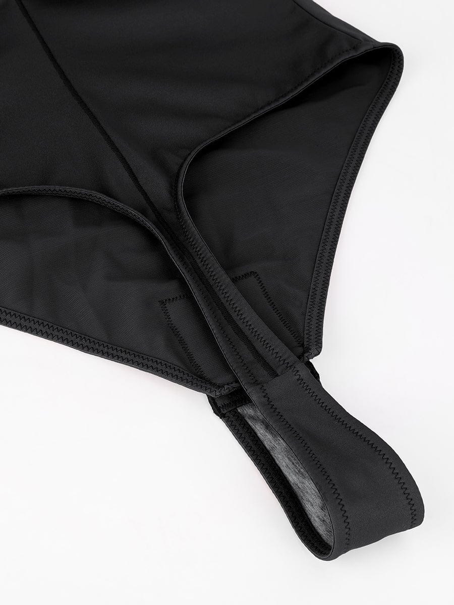 Waist & Abdomen Shaping Bodysuit With Removable Straps