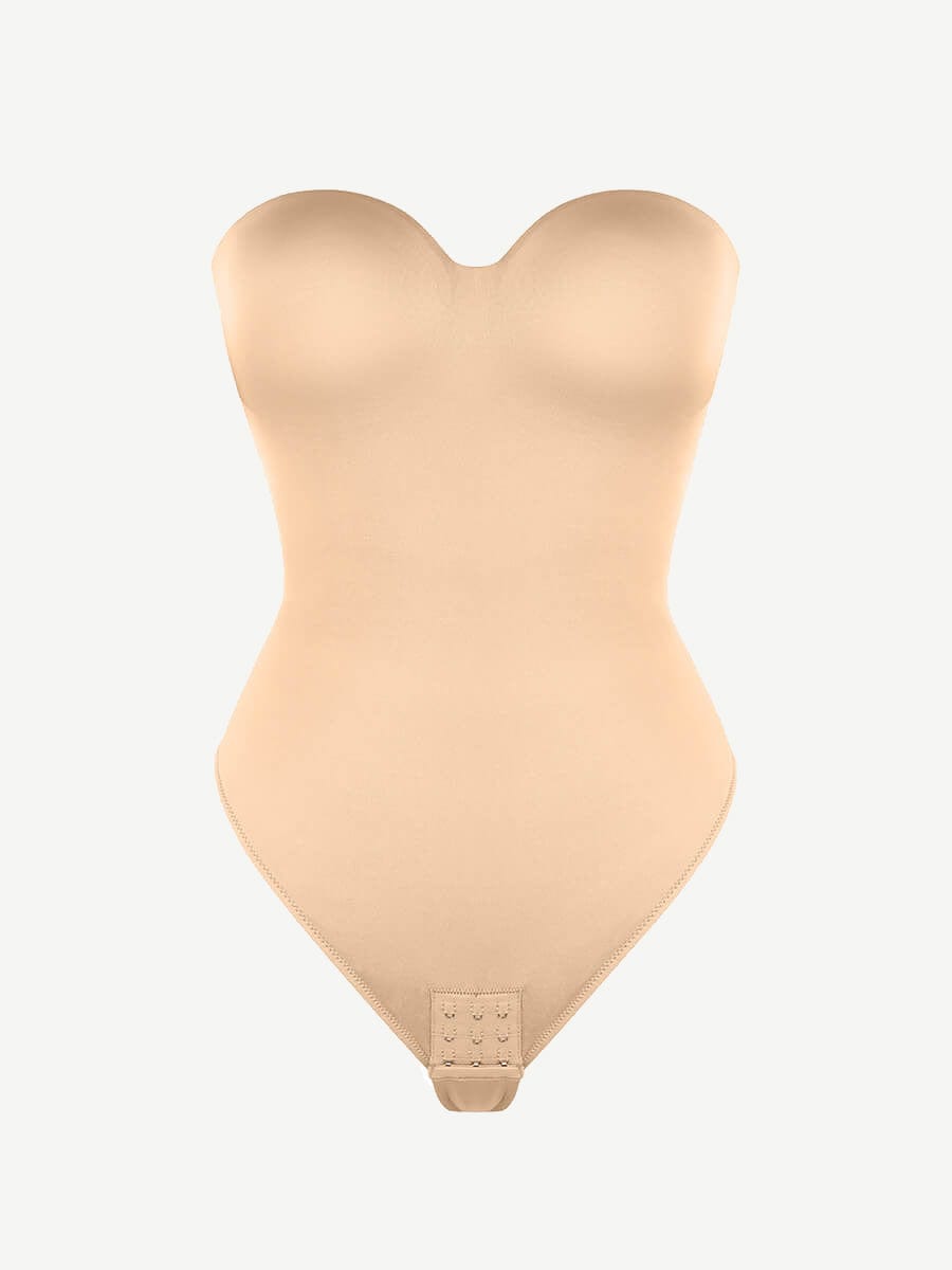 Waist & Abdomen Shaping Bodysuit With Removable Straps