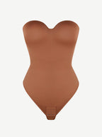 Waist & Abdomen Shaping Bodysuit With Removable Straps