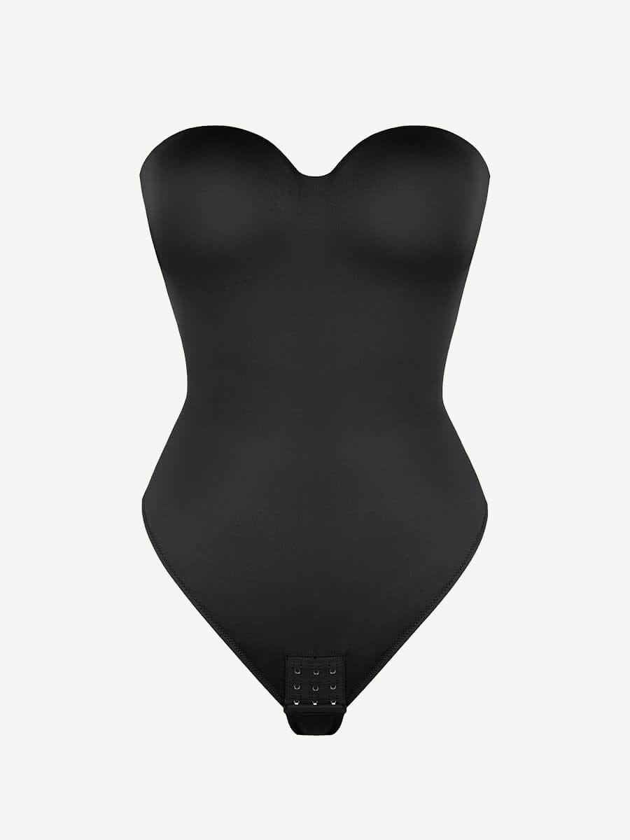 Waist & Abdomen Shaping Bodysuit With Removable Straps - Auxieswear