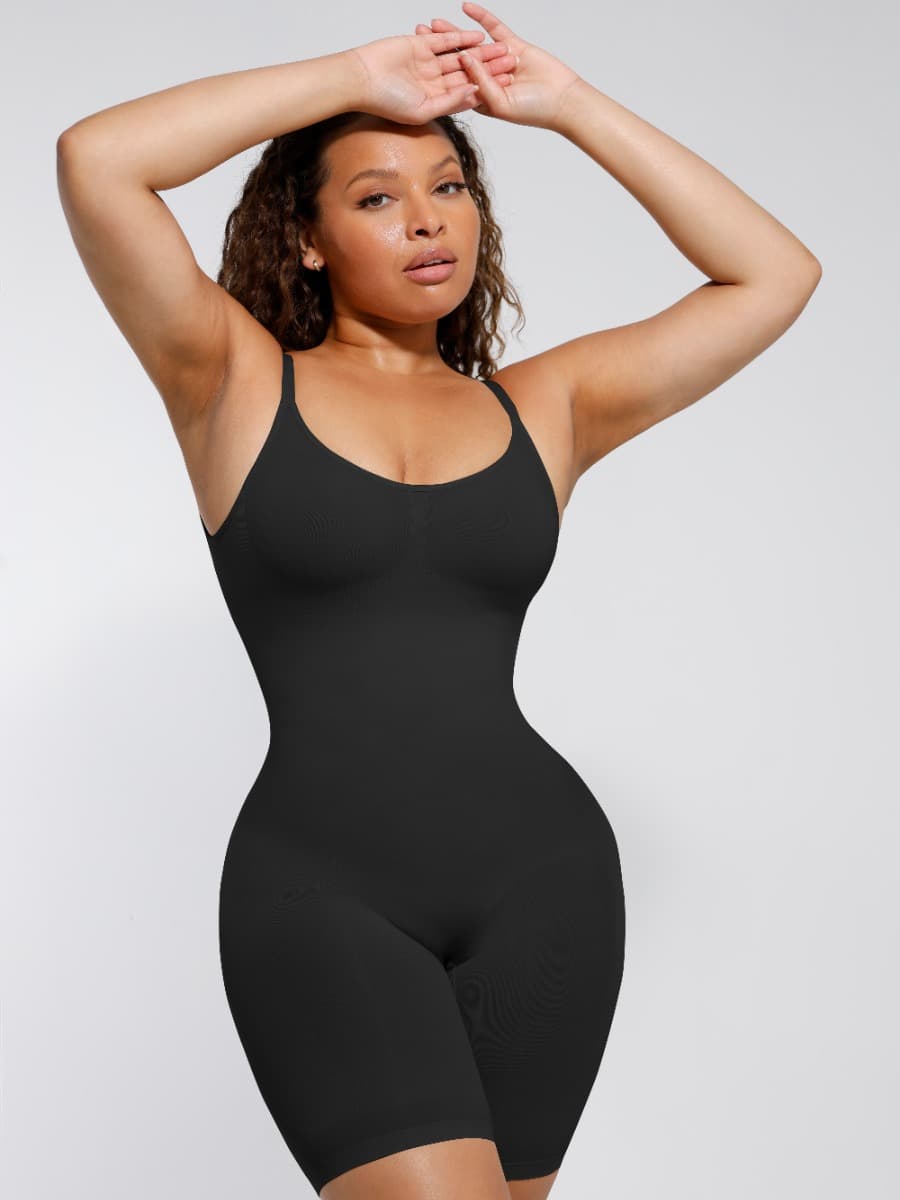 Low Back Mid Thigh Bodysuit - Auxieswear