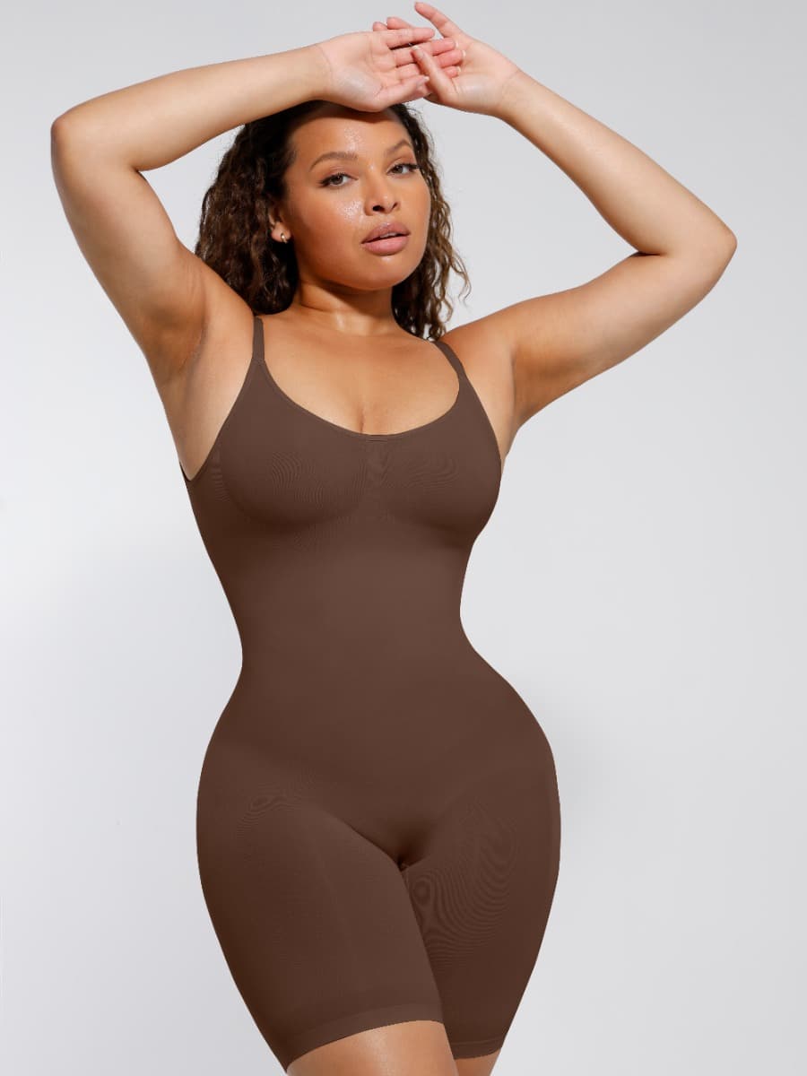 Low Back Mid Thigh Bodysuit - Auxieswear