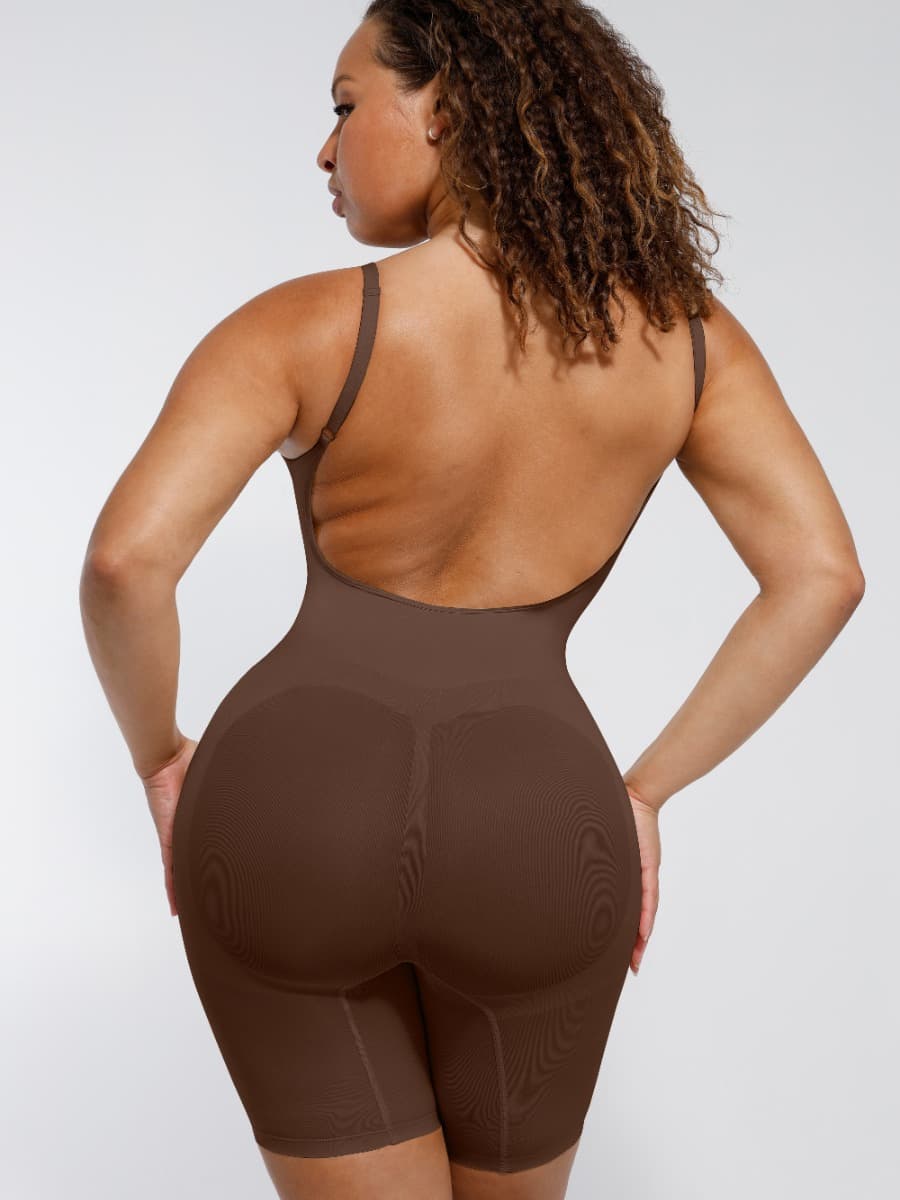 Low Back Mid Thigh Bodysuit - Auxieswear