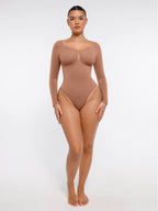 Long Sleeve Chest & Tummy Control Bodysuit