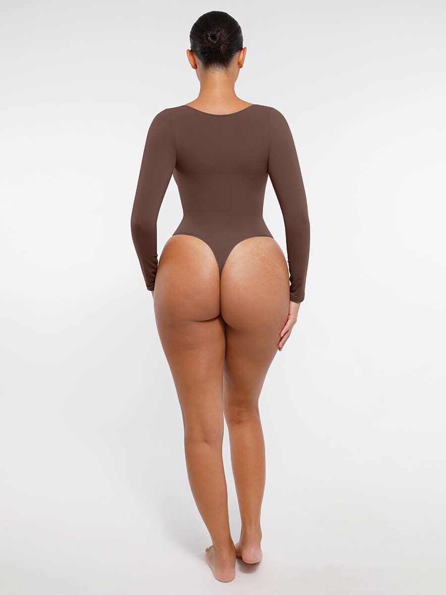 Long Sleeve Chest & Tummy Control Bodysuit