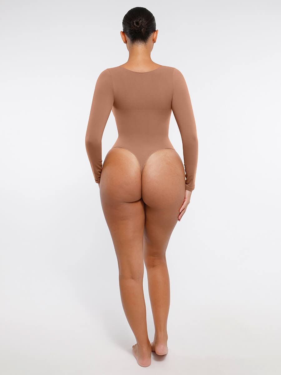 Long Sleeve Chest & Tummy Control Bodysuit