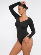 Long Sleeve Chest & Tummy Control Bodysuit