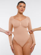 Long Sleeve Chest & Tummy Control Bodysuit