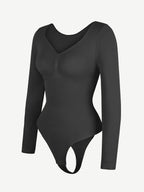 Long Sleeve Chest & Tummy Control Bodysuit