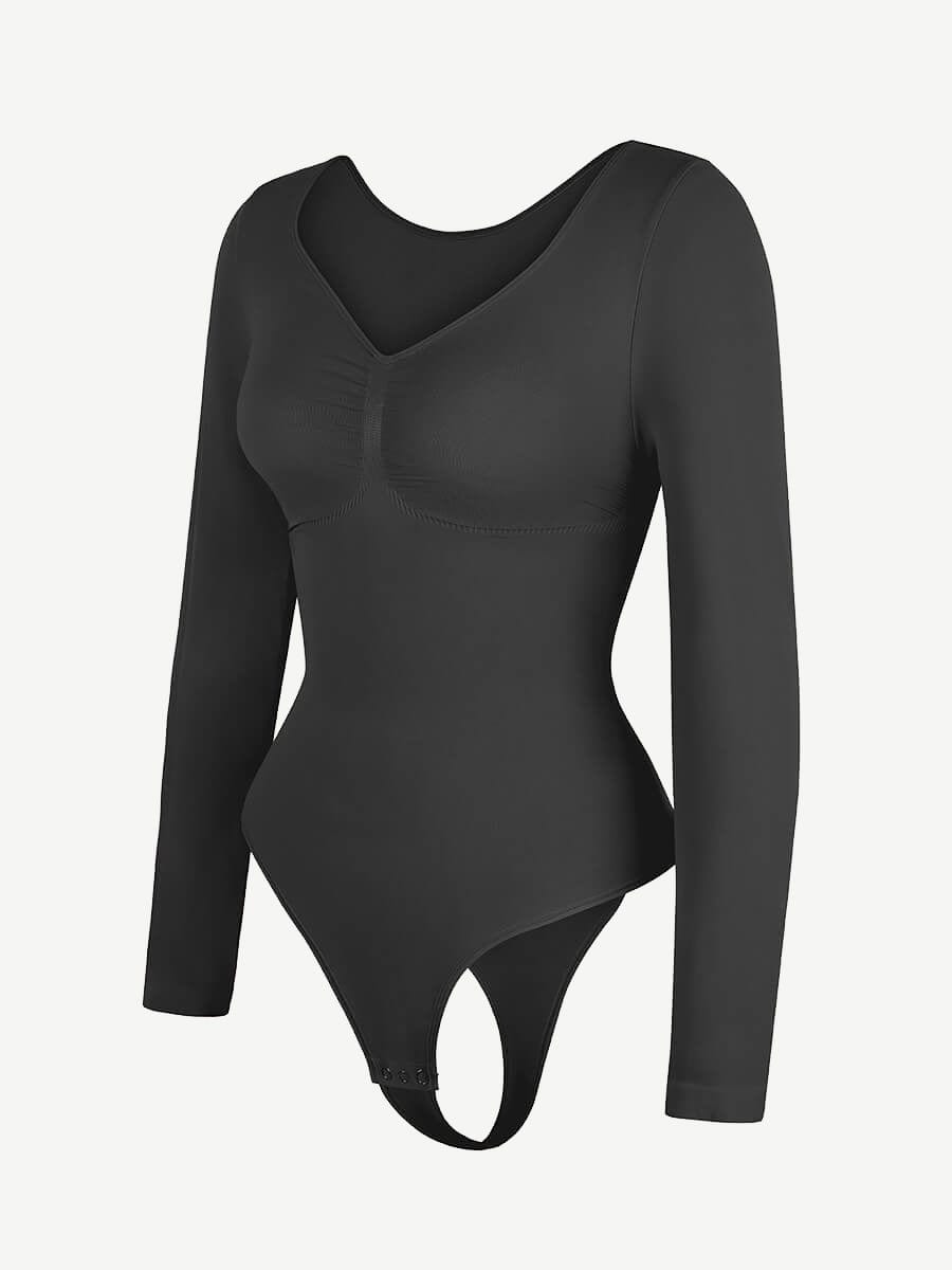 Long Sleeve Chest & Tummy Control Bodysuit