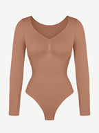 Long Sleeve Chest & Tummy Control Bodysuit
