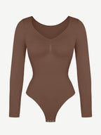 Long Sleeve Chest & Tummy Control Bodysuit