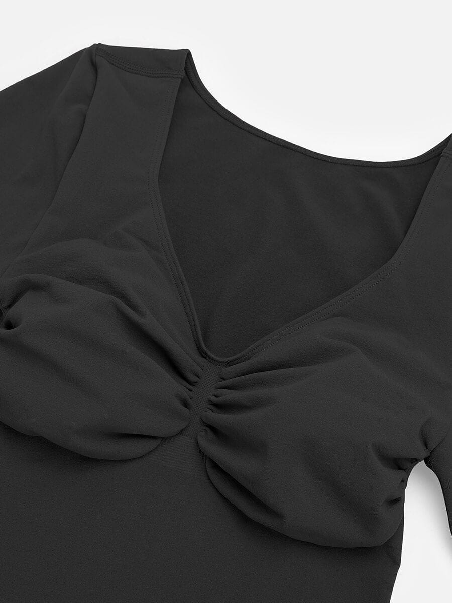 Long Sleeve Chest & Tummy Control Bodysuit