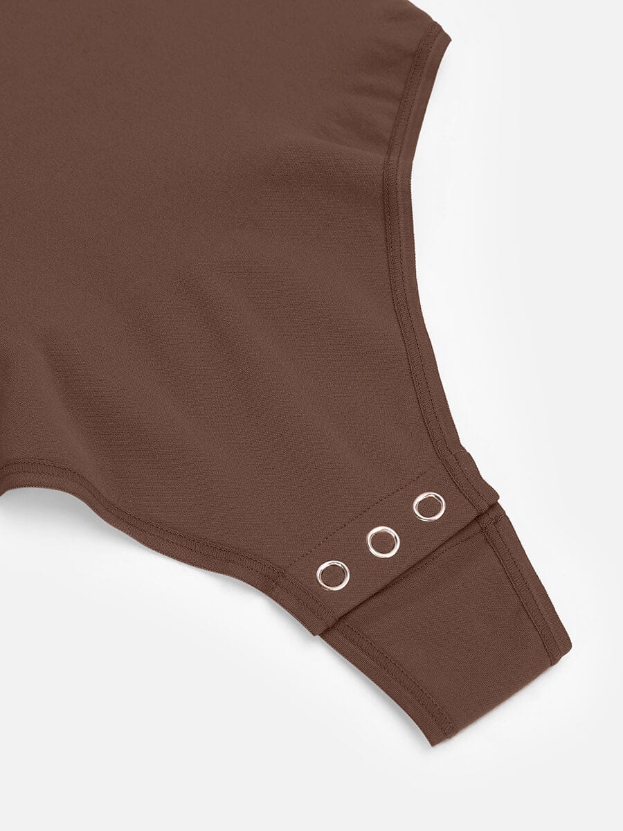 Long Sleeve Chest & Tummy Control Bodysuit - Auxieswear