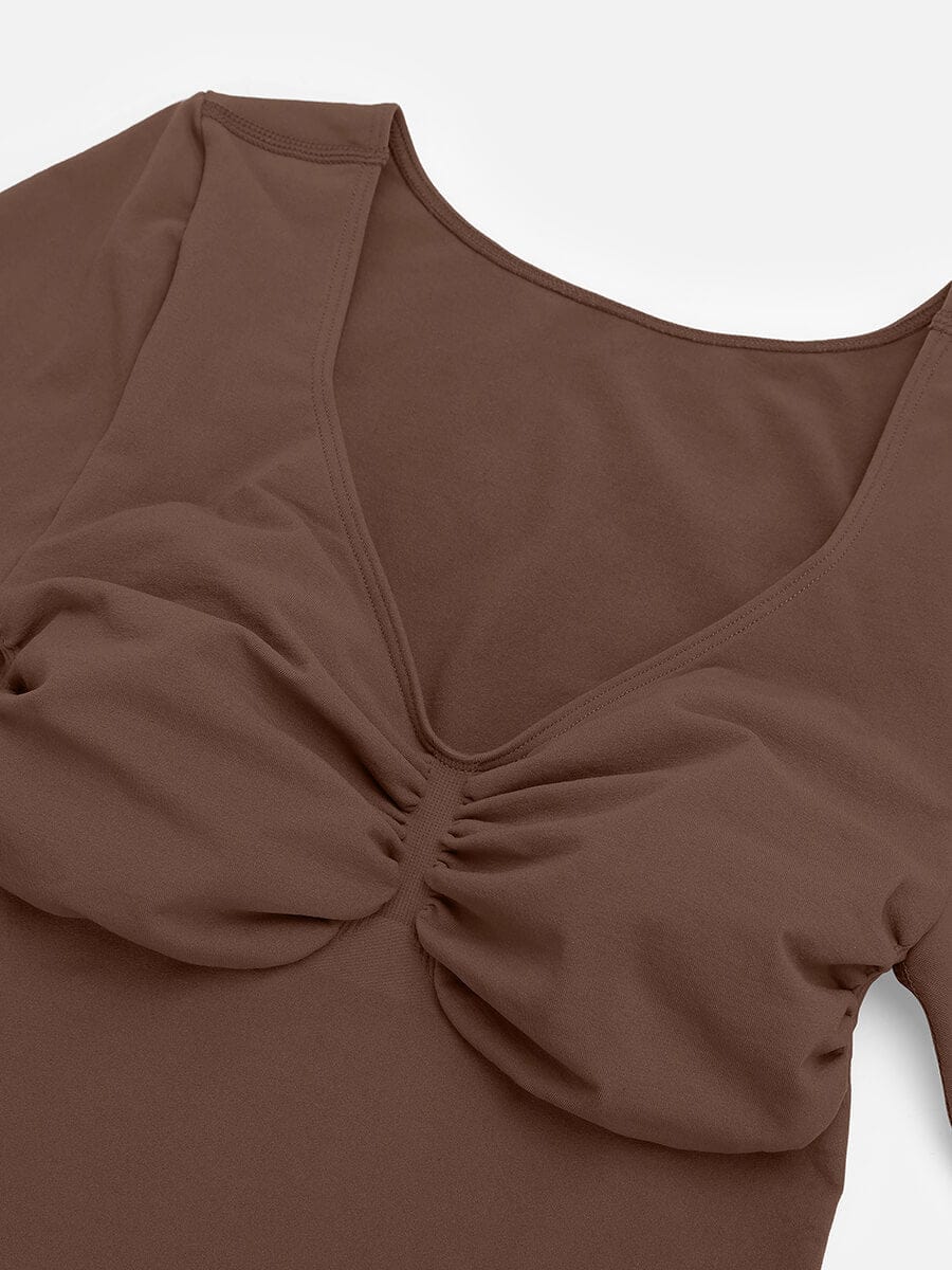 Long Sleeve Chest & Tummy Control Bodysuit