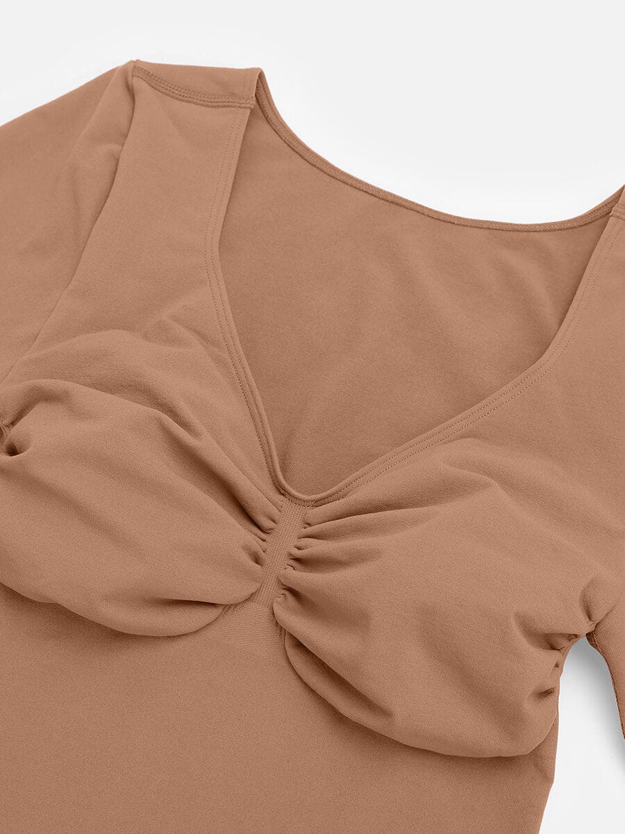 Long Sleeve Chest & Tummy Control Bodysuit