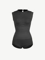 Cap Sleeve Waist & Abdomen Shaping Bodysuit
