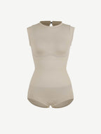 Cap Sleeve Waist & Abdomen Shaping Bodysuit