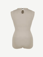 Cap Sleeve Waist & Abdomen Shaping Bodysuit