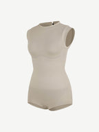Cap Sleeve Waist & Abdomen Shaping Bodysuit