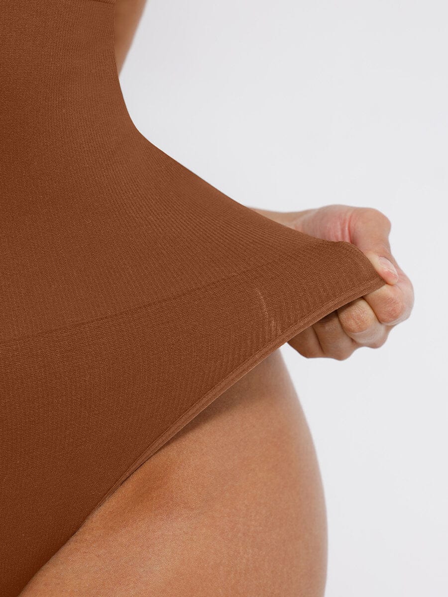 Deep V Waist & Abdomen Shaping Bodysuit - Auxieswear