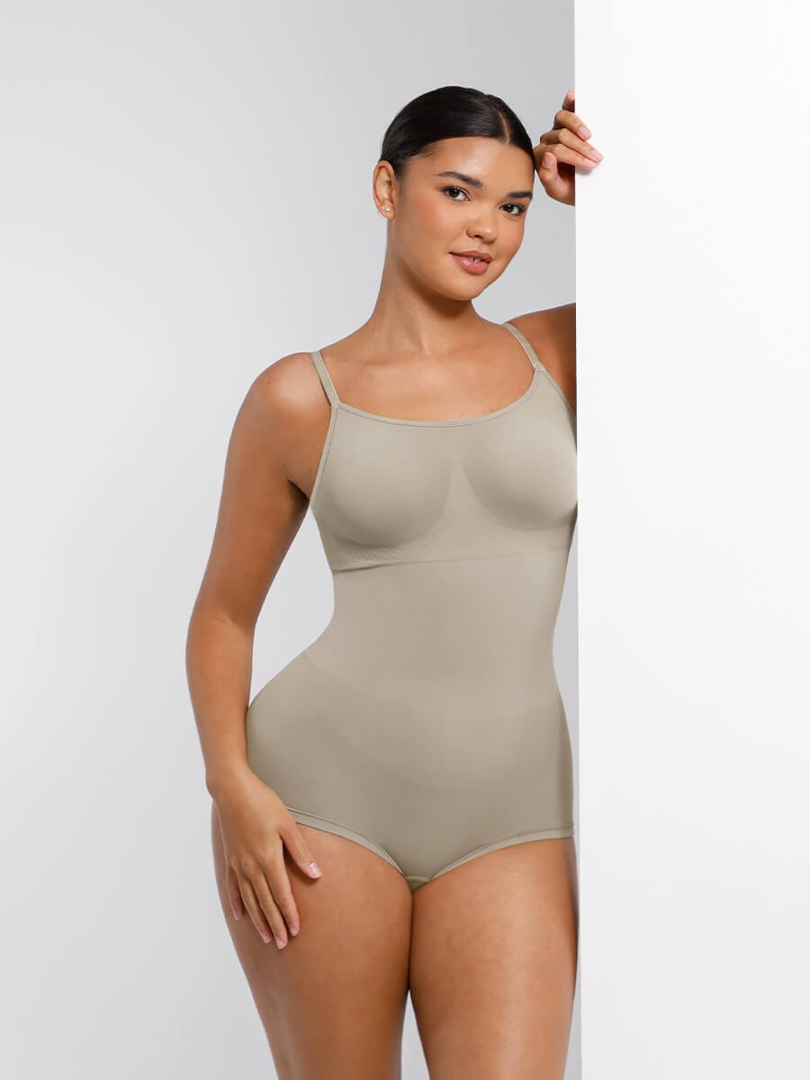 Panty Style Waist and Abdomen Shaping Bodysuit - Auxieswear