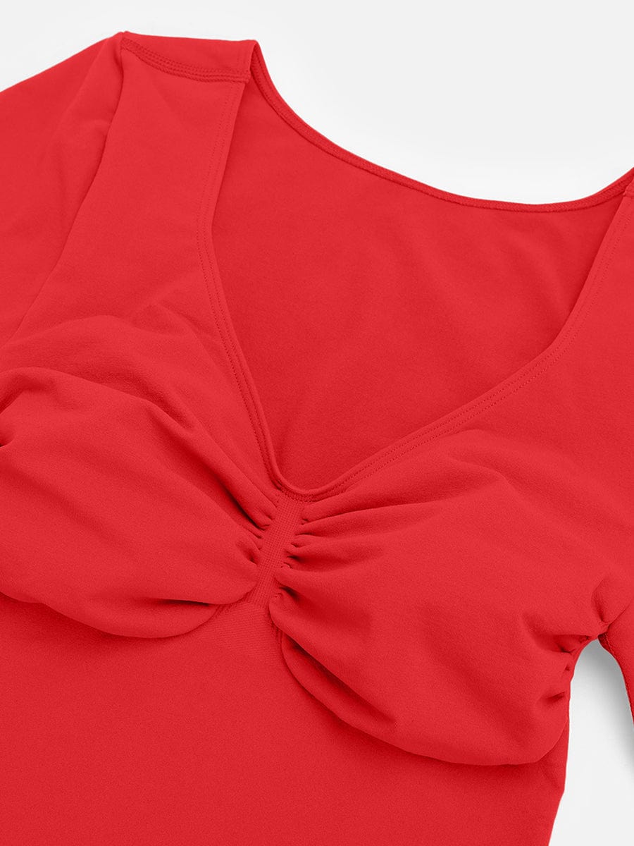 Long Sleeve Chest & Tummy Control Bodysuit