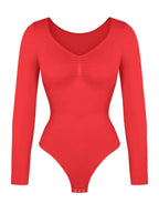 Long Sleeve Chest & Tummy Control Bodysuit