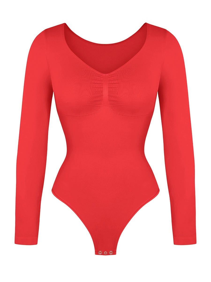 Long Sleeve Chest & Tummy Control Bodysuit