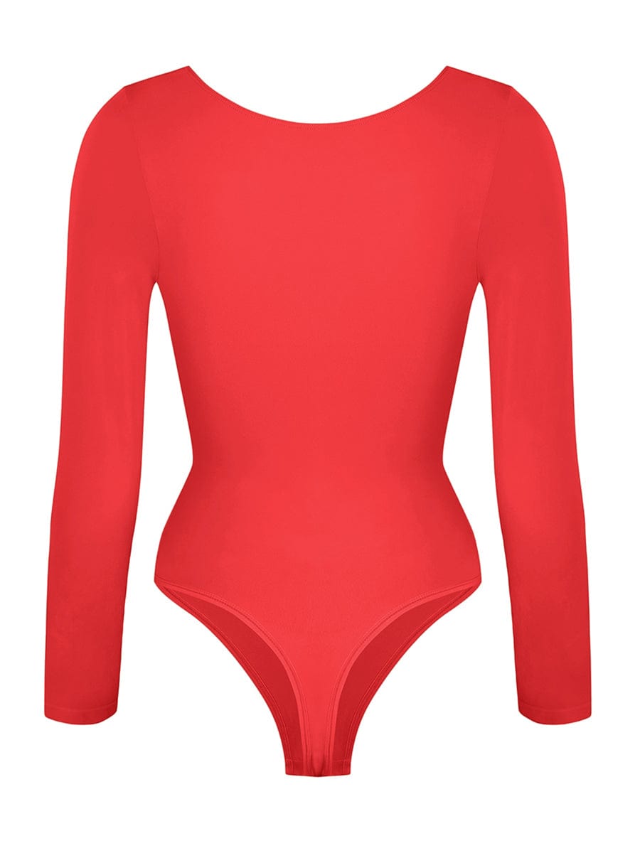 Long Sleeve Chest & Tummy Control Bodysuit