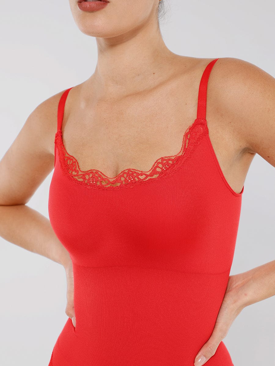 Lace Waist & Abdomen Shaping Bodysuit