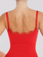 Lace Waist & Abdomen Shaping Bodysuit