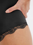 Lace Waist & Abdomen Shaping Bodysuit